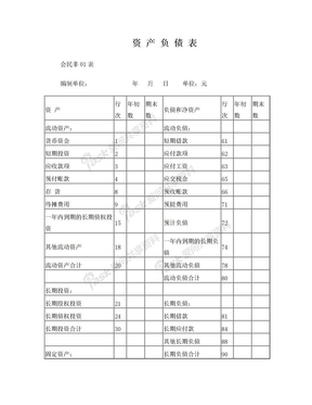 民间非营利组织会计报表样式[1]