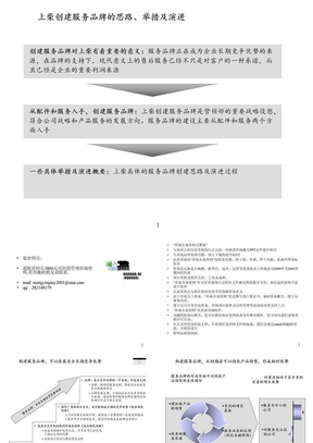 服务品牌建设规划