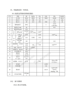 氟化氢物性参数