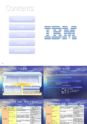 IBM软件体系