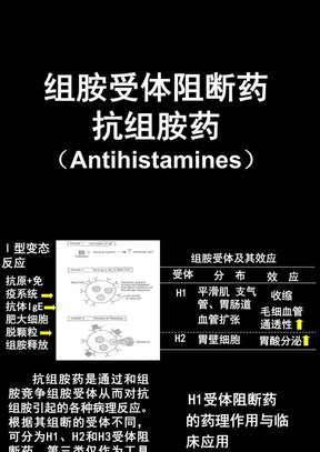 组胺受体阻断药抗组胺药