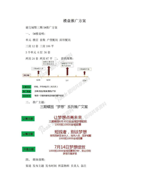 楼盘推广方案