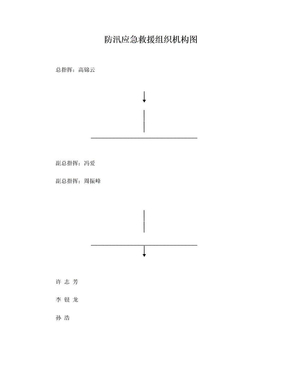 防汛应急救援组织机构图