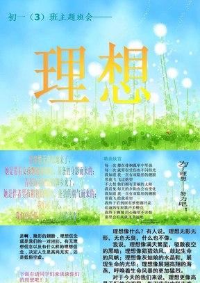 理想主题班会