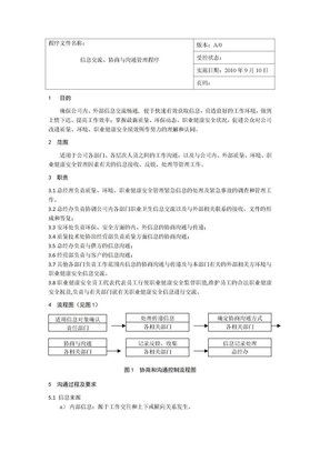 信息交流、协商与沟通管理程序