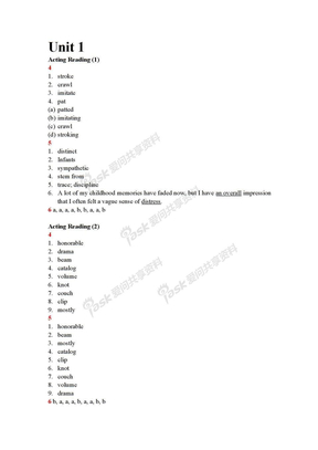 新标准大学英语_综合教程2_答案[1]