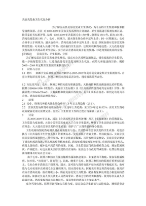 美容美发业卫生状况分析