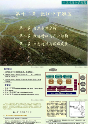 中国地理--长江中下游区