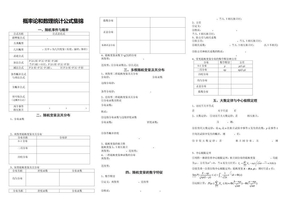 概率论与数理统计公式_小抄必备