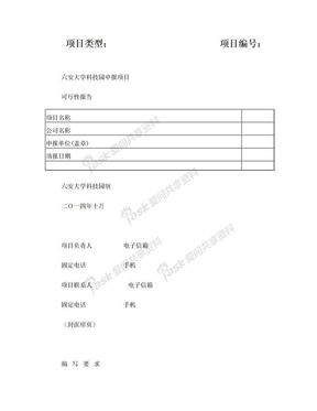 可行性分析报告(企业)