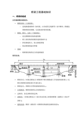 桥梁基础知识讲义