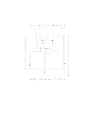 CAD建筑平面图基础练习