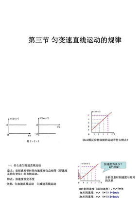 匀变速直线运动规律