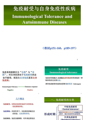 免疫耐受和自身免疫病－2012-12-5