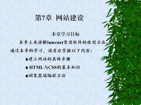 《计算机网络基础与Internet应用》-王俊红-电子教案 第7章 网站建设