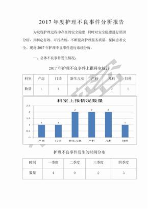 2017年度护理不良事件分析