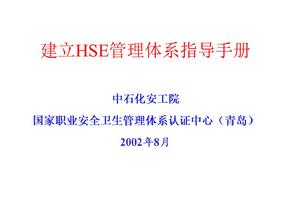 hse管理体系指导手册