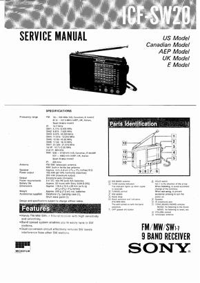 sony-sw-20-收音机说明书