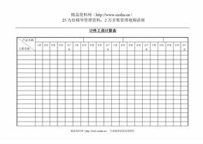 计件工资计算表(1)