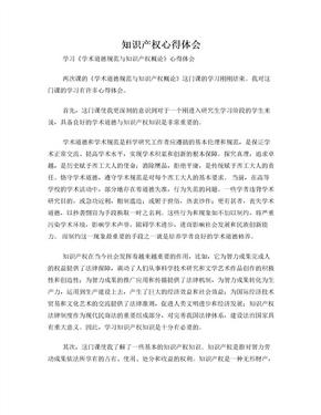 知识产权心得体会