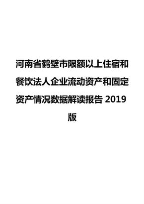 河南省鹤壁市限额以上住宿和餐饮法人企业流动资产和固定资产情况数据解读报告2019版
