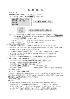 《遥感概论》资料整理