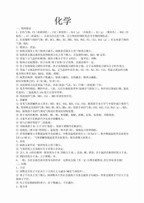 高中化学知识点总结人教版