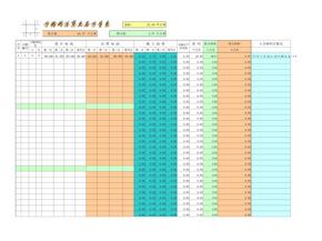 方格网计算土方表格