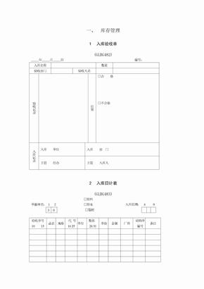 仓库管理表格doc