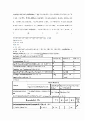 ULN2803中文资料