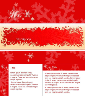 红色圣诞节PPT模板下载免费下载