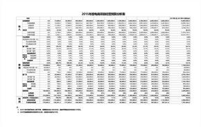 年度电商项目经营财务预算分析表