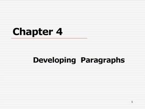 英语写作基础教程Chapter 4