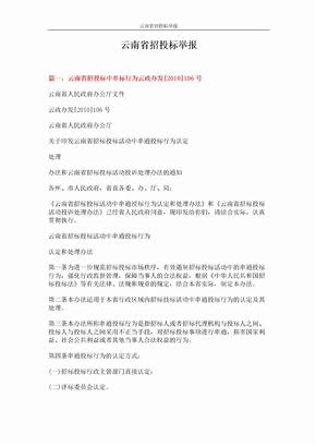 云南省招投标举报 (14页)