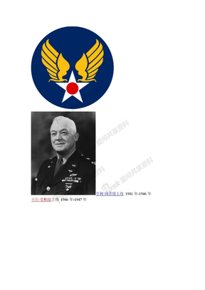 美国陆军航空队司令
