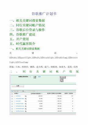 谷歌关键词推广