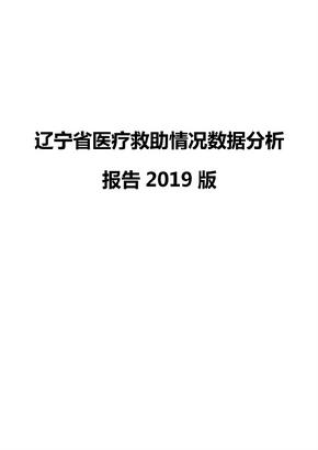 辽宁省医疗救助情况数据分析报告2019版