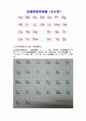 英文字母表大小写