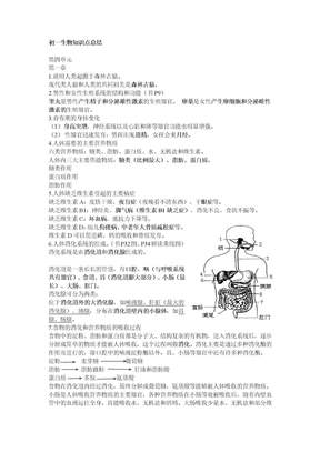 七下生物知識點總結
