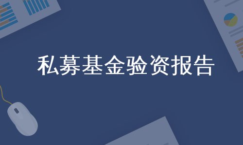 私募基金验资报告