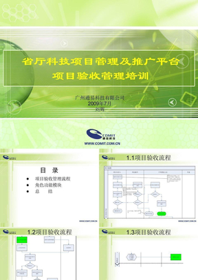 省厅科技项目管理及推广平台项目验收管理培训课件