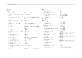 日本语初级单词表