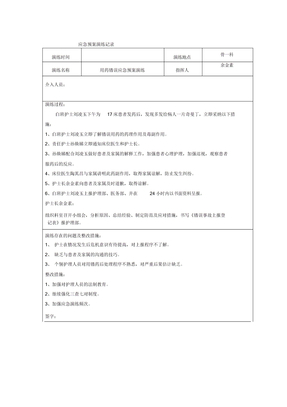 用药错误应急预案演练