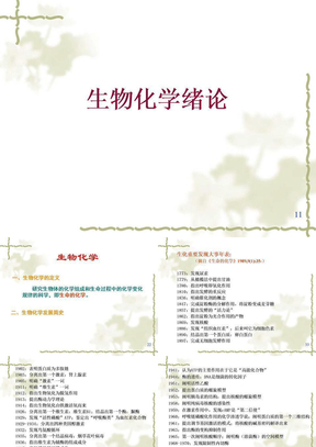 生物化学绪论
