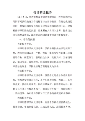 督导整改报告