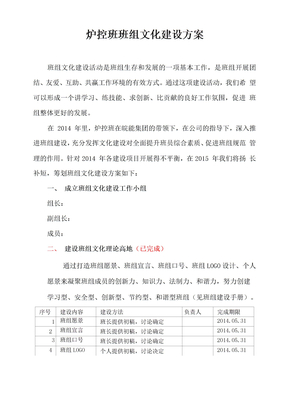 电力企业班组度文化建设方案