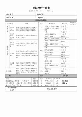 研发项目激励制度