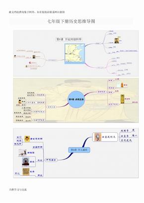 七年级下册历史思维导图复习过程