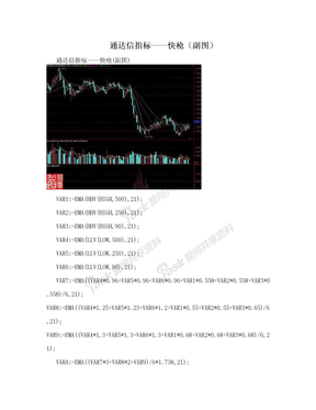 通达信指标——快枪（副图）