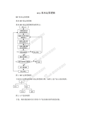 mrp基本运算逻辑